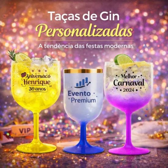 Taças de Gin Personalizadas: A Tendência das Festas Modernas e dos Eventos Sofisticados Taças de Gin Personalizadas: A Tendência das Festas Modernas e dos Eventos Sofisticados