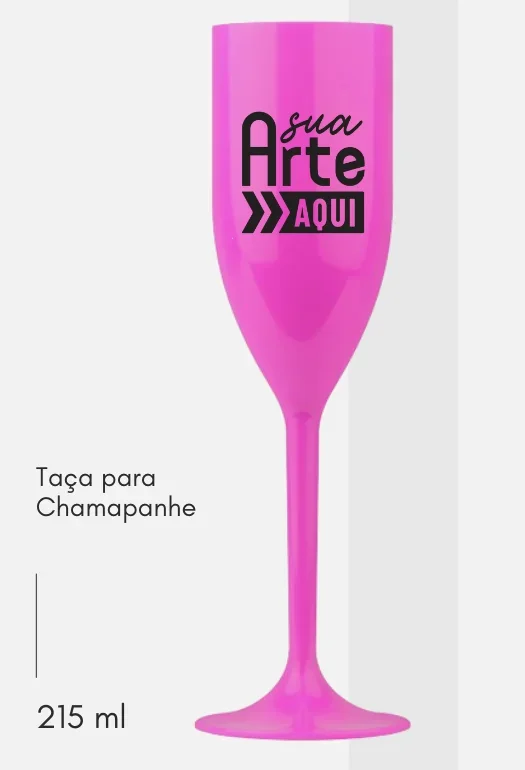 Ta&ccedil;a Champanhe Rosa