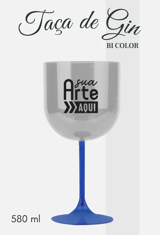 Taça de Gin Azul Taça de Gin Azul